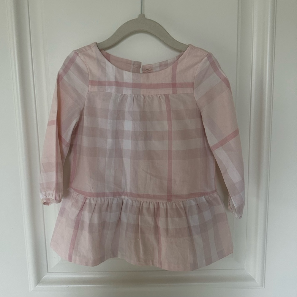 Pink check Burberry dress within bloomers